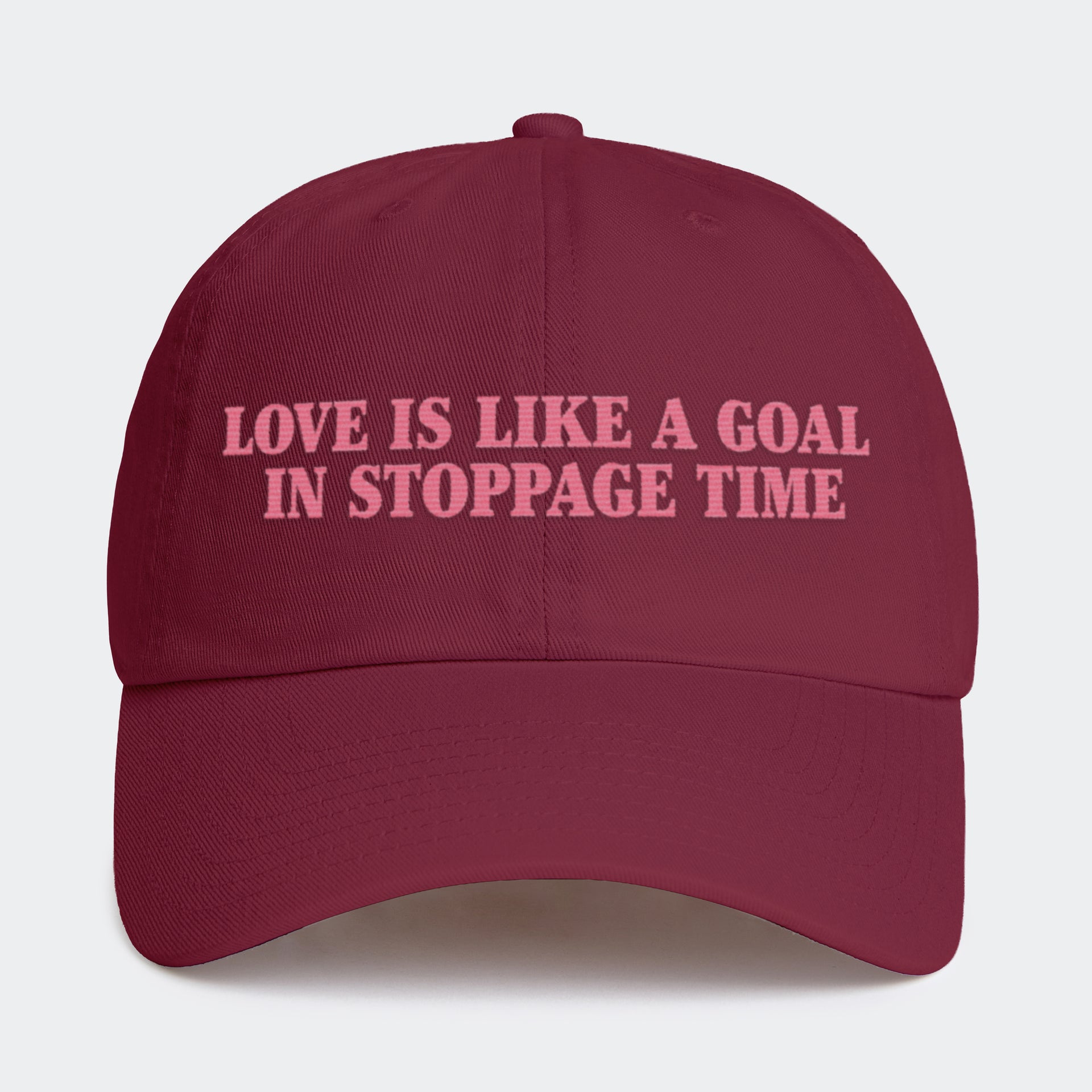 MIB Love Is Like A Goal In Stoppage Time Hat