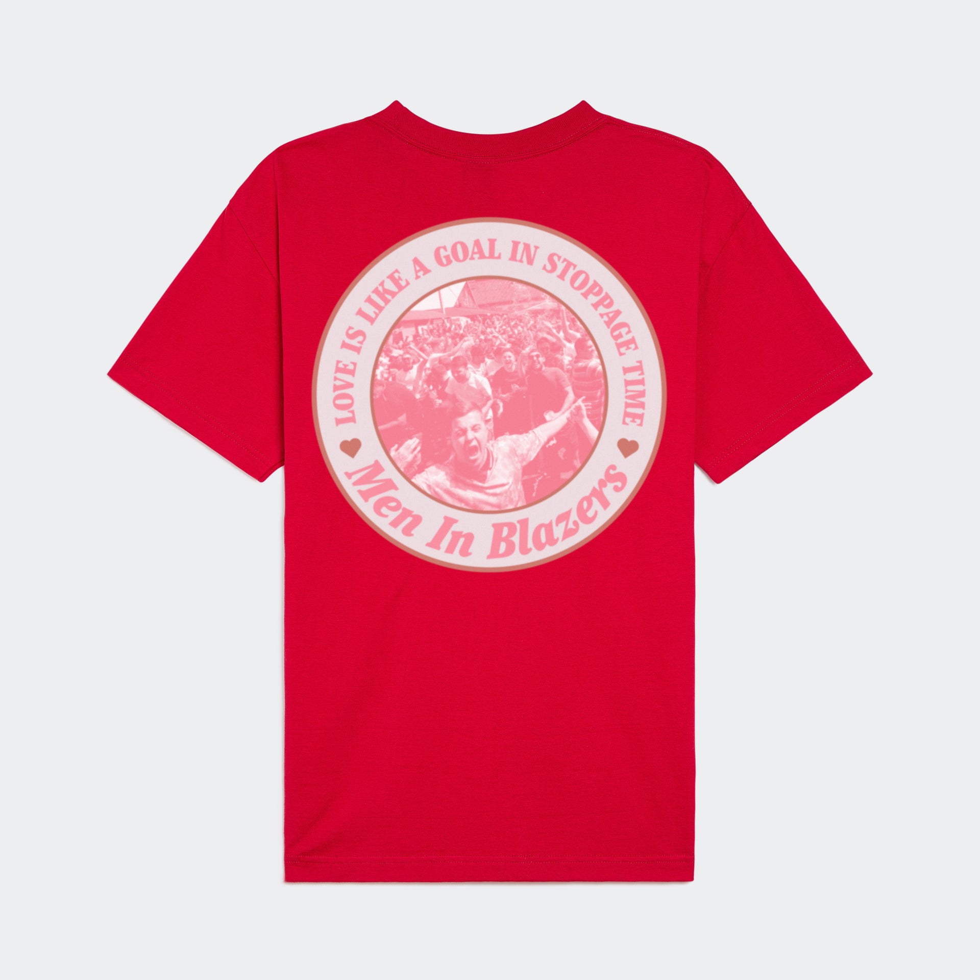 MIB Love Is Like A Goal In Stoppage Time Crest Tee