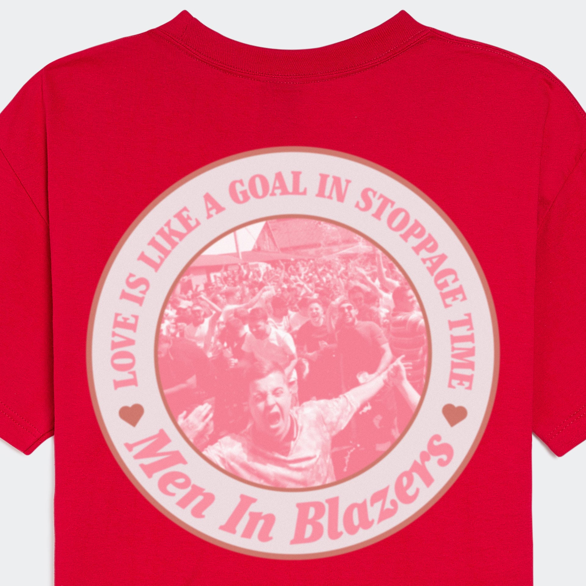 MIB Love Is Like A Goal In Stoppage Time Crest Tee