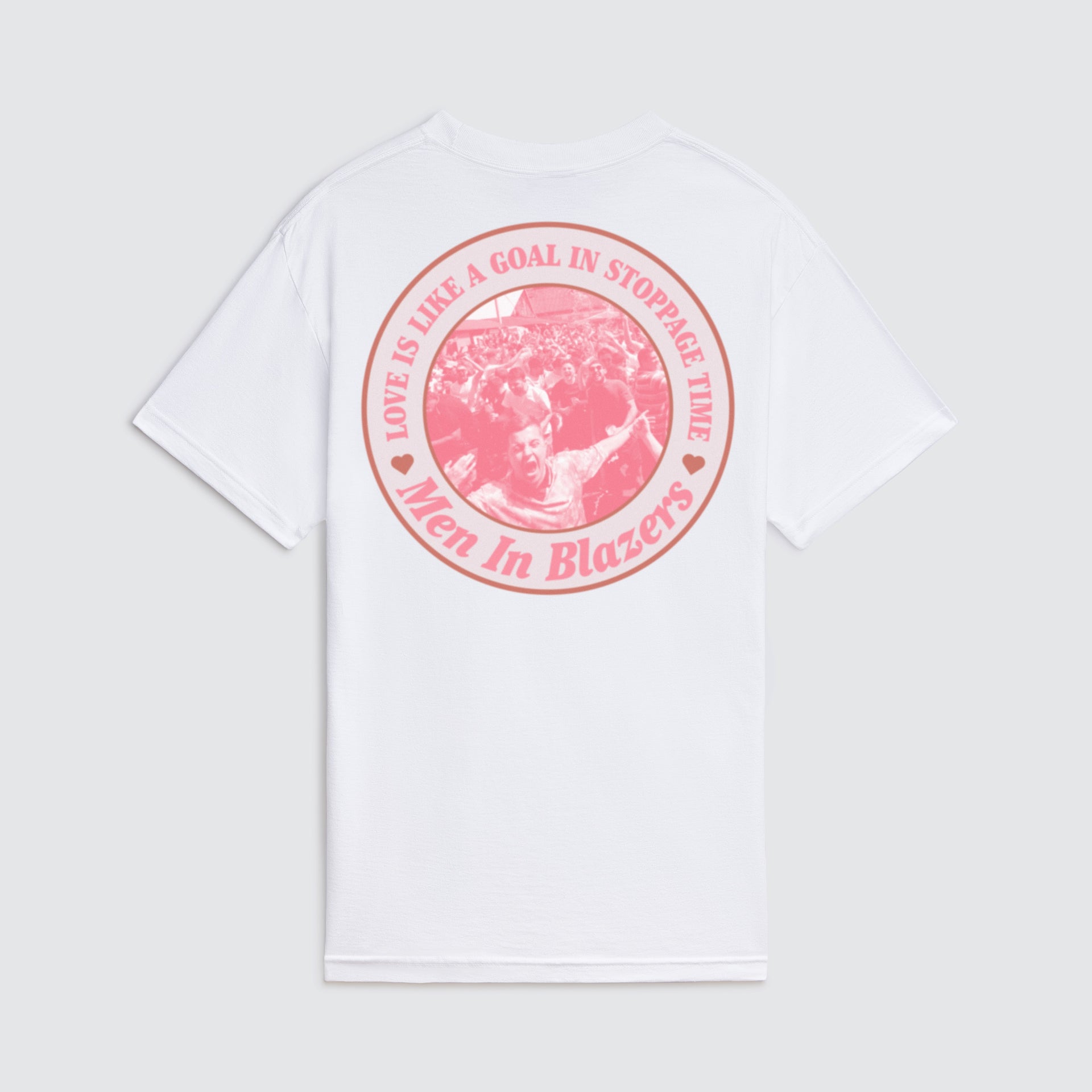 MIB Love Is Like A Goal In Stoppage Time Crest Tee