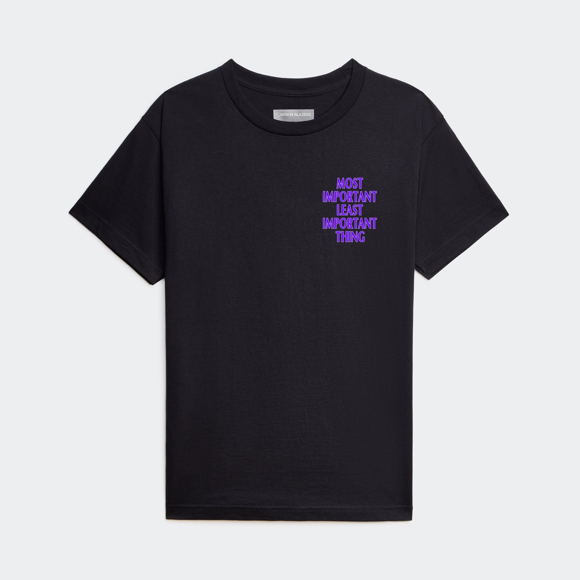 MIB Most Important, Least Important Crest Tee