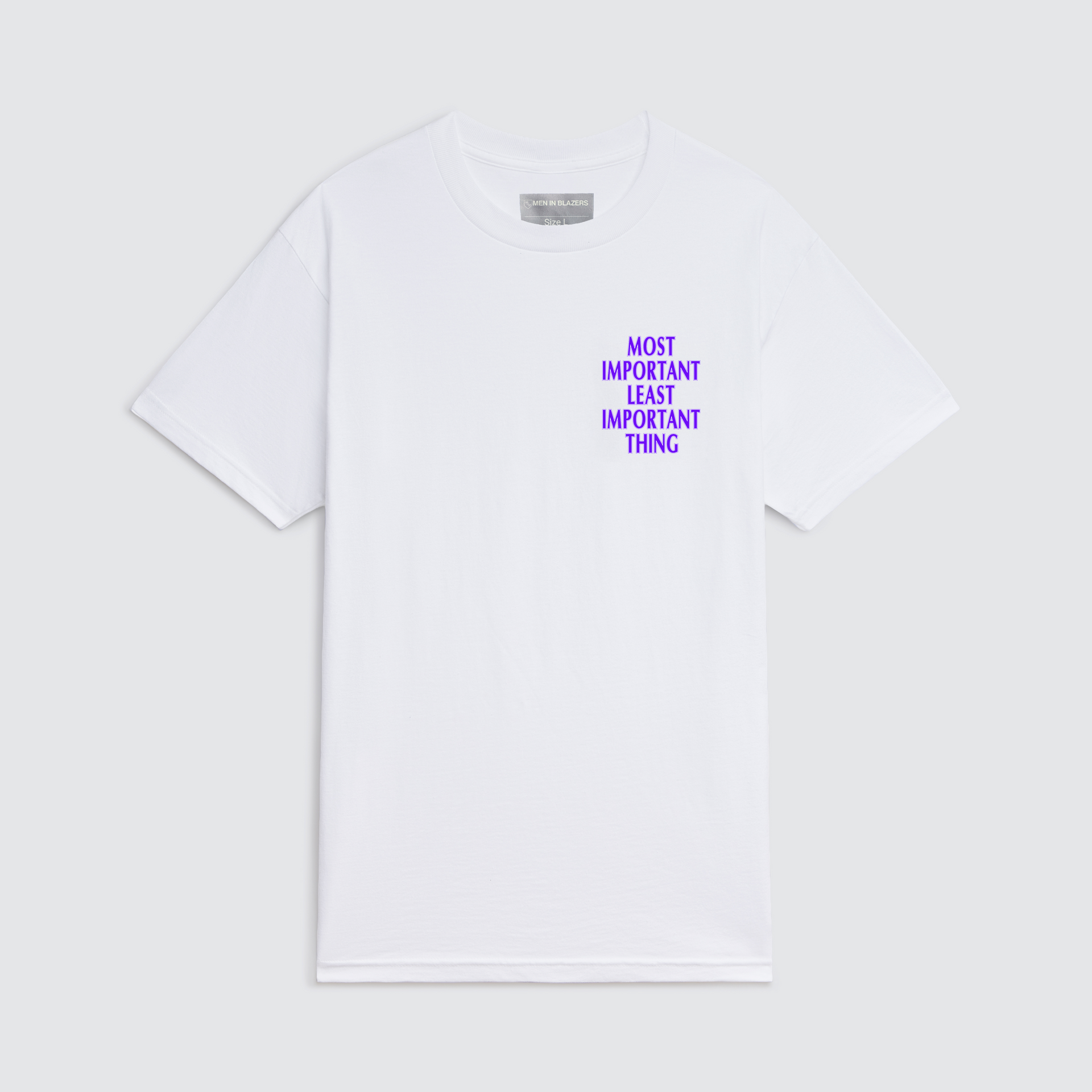 MIB Most Important, Least Important Crest Tee